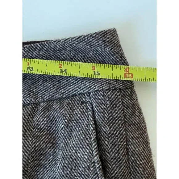 NEW Banana Republic 6 Herringbone Martin Fit Shorts 100% Wool Brown - Picture 6 of 8